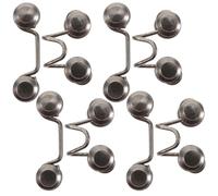 Kichvoe Botones sin Clavos Ajustables para Jeans, Hebillas de Cintura Grandes Nº14 Color Gris Oscuro, Accesorios para Pantalones Vaqueros, Juego de 4 Botones para Costura y Manualidades