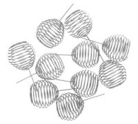 Kichvoe Caja de Fertilizante para Bonsáis 10 Unidades, Cesta de Acero Inoxidable Pequeña para Orquídeas y Plantas, Herramienta de Abono Reutilizable para Jardinería y Cuidado de Plantas