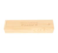 Kichvoe Caja de Prueba de Embarazo, Caja de Recuerdos de Madera, Beige, Diseño Huella, para Guardar Recuerdos del Ñiño y Conservar la Prueba de Embarazo, Habitación Infantil, Nuevos