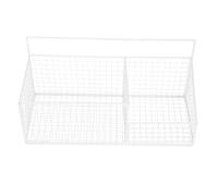 Kichvoe Cesta de Alambre Colgante Blanca Multifuncional para Almacenamiento Cocina y Baño Estante de Pared sin Taladro Organizador Práctico para Utensilios y Productos de Higiene