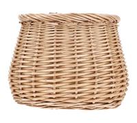 Kichvoe Cesta de Mimbre para Bicicleta Cesta Delantera Tejida Material Mimbre Gran Capacidad Resistente para Bicicletas Decoración y Ciclismo al Aire Libre Color Aleatorio