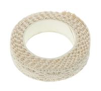 Kichvoe Cinta de Encaje Doble Cara de Algodón 2 Piezas Color Blanco Natural, Cinta Adhesiva para Manualidades DIY, Álbumes de Recortes y Decoración Creativa