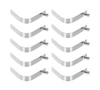 Kichvoe Clips de Resorte de Acero Niquelado Resistente Pasador de Tubo de Bloqueo de 6mm 10 Piezas para Reparación de Paraguas y Tiendas de Camping