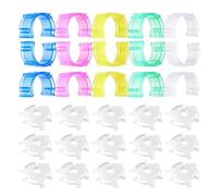 Kichvoe Clips para Bobina de Costura Clips de Hilo de Colores Plástico Media Luna para Sostener el Carrete Fácil de Usar para Amantes Costura y Principiantes