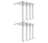 Kichvoe Clips para Cortinas Transparentes de Plástico, 8 Piezas, Soporte Oculto para Persianas Verticales, Accesorios de Montaje para Uso en Interiores y Exteriores