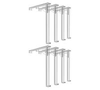 Kichvoe Clips para Diseño en Ángulo Recto 8 Piezas para Mantener Cortinas Ordenadas y Resistentes Persianas Verticales de Plástico en Ambientes Residenciales y Oficinas