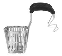 Kichvoe Colador de Acero Inoxidable para Pasta con Mango y Gancho para Colgar, Cesta Cuadrada Resistente Adecuado para Olla Caliente y Cocina Comercial