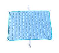 Kichvoe Colchoneta Refrescante para Perros y Gatos, Rectangular de Tela Azul, sin Necesidad de Congelar y Plegable para Almacenamiento en Casa o Estudio