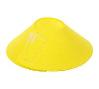 Kichvoe Collar Antimordeduras para Loros Pequeño, Cono Protector de Cuello Amarillo, Cubierta Ligera de Microfibra para Pájaros, Collar de Recuperación para Heridas y Lesiones,
