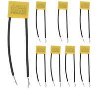Kichvoe Condensadores de Seguridad Eléctrica 0,33 Microfaradios 275 V con Cable Flexible y Carcasa Plástica 8 Unidades para Electricidad Industrial y Normas de Protección de