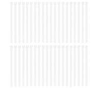 Kichvoe Conectores para Cortina Vertical 100 Piezas 127mm Plástico Blanco | Deslizamiento de Ruedas de Riel, Repuesto para Persianas Verticales, Suministro de Cortinas Hogar