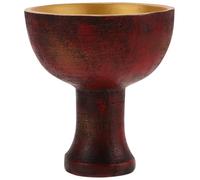 Kichvoe Copa del Santo Grial Copa De Comunión Cáliz Vintage De Vino Sagrada para Beber Vasos De De Licor De Vino De Iglesia para Ritual De Altar s De, 14.5 * 13 * 13cm