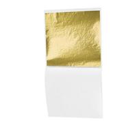 Kichvoe Copos de Oro para Manualidades Dorados de Aluminio Anodizado, Fáciles de Cortar y Pegar, Láminas Cuadradas para Decoración Artística y Bricolaje Elegante