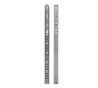Kichvoe Correderas de Cajón de Acero Laminado en Frío, Rieles Deslizantes Rodamiento de Bolas, Estructura Pieza, Resistencia al Desgaste para Uso Doméstico, Pack de 2