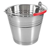 Kichvoe Cubo de 5.0 L con Asa de Acero Inoxidable Multifuncional Resistente Prueba de Óxido para Almacenar Agua y Leche en Pastoreo