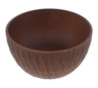 Kichvoe Cuencos de Madera Redondos para Cocina, Tazón Pequeño y Elegante Estilo Vintage, Fácil de Transportar para Servir Bocadillos y Almacenar Alimentos