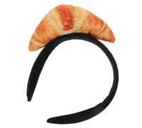 Kichvoe Diadema de Fiesta Diseño de Croissant Simulación, Accesorio para Cabello Divertido de Cosplay y Fotografía, Tocado para Eventos y Disfraces, Diadema Creativa para Fiestas
