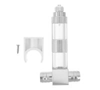 Kichvoe Difusor Externo de Co2 para Acuario con Cámara Transparente y Contador de Burbujas, Sistema Difusor de Co2 para Plantas Acuáticas, Acero Inoxidable, 16mm, Compatible con Sistemas
