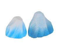 Kichvoe Escultura de Espuma Ligera y Resistente Diseño Único de Volcán para Adorno y Bodas, Paquete de 2 Piezas para Entorno Realista y Natural