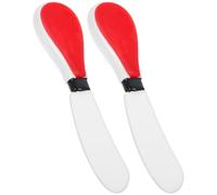 Kichvoe Espátulas para Queso y Mantequilla Cerámicas Multifuncionales, Juego 2 Piezas, Untador de Mermelada y Crema Portátil, Accesorio Práctico para Cocina y Hogar, Esparcidor