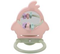 Kichvoe Espejo para pájaros con Percha y Juguetes de búsqueda de alimento - Soporte para Loros, Jaula de plástico, Accesorios para periquitos, cacatúas, cotorras, agapornis, pinzones, Canarios