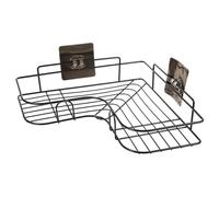 Kichvoe Estantería Esquinera De Pared para BañO Y Cocina Estante De Almacenamiento Triangular Montado En La Pared Organizador De Metal para Champú JabóN Y Accesorios 14.17X10.23X2.36In