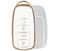 Kichvoe Estuche para Llave de Coche y Soporte para Llavero en TPU Suave, Compatible Mando a Distancia Chery Eq1, Protección contra Daños y Arañazos, Práctico para Uso en Exteriores y