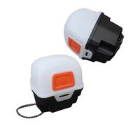 Kichvoe Estuche Portátil para 2 Faros Delanteros de Plástico Resistente, Caja de Almacenamiento para Linternas Led, Multiusos para Camping, Senderismo y Actividades al Aire Libre