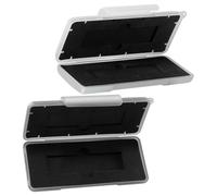 Kichvoe Estuche Rígido para SSD M.2, Caja Protectora para Disco Duro de 2 Ranuras, Resistente al Agua y Golpes, Forro de Espuma, Color Gris y Claro, Almacenamiento Seguro para PC