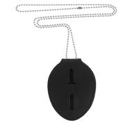 Kichvoe Funda Protectora para Credenciales Cadena de Aluminio y Clip de Cinturón, Porta Tarjetas de Identificación de Cuero PU, para Uso en Oficina y Actividades Diarias