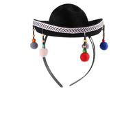 Kichvoe Gorro Pequeño Decorativo para Fiesta Mexicana de Fieltro Bola de Peluche, Ligero y Duradero, Unisex para Eventos y Festivales de México