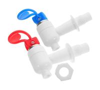 Kichvoe Grifo de Agua Fría y Caliente Válvula Dispensadora de Plástico, Pulsador Ergonómico, 2 Piezas para Dispensadores de Líquidos en Entornos Domésticos y Laborales