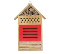 Kichvoe Hotel para Abejas de Madera al Aire Libre, Colmena Tipo Caja B para Polinizadores, Insectos Beneficiosos, Jardín, Decoración Resistente y Duradera, Casa para Abejorros y