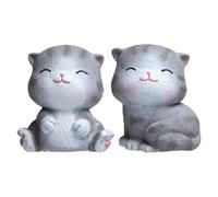 Kichvoe Imán para Nevera con Diseño de Gato Encantador y Original, Hecho de Resina y Magnet, Adecuado para Adorno de Cocina y Souvenirs en Casa, Paquete de 2 Piezas