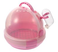 Kichvoe Jaula de Viaje para Loros Portátil y Ligera, Jaula de Mano Transpirable para Pájaros Pequeños, Base de Malla Galvanizada y Diseño Transparente, Set 2 Piezas para Mascotas y Cría