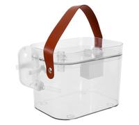 Kichvoe Jaula Portátil de Plástico Abs para Hámster con Botella de Agua, Diseño Multifuncional y Ligera para Mascotas Pequeñas en Actividades al Aire Libre