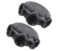 Kichvoe Jaulas para Pesca de Camarones y Cangrejos, Trampas de Malla de Plástico Reutilizables, 2 Piezas Portátiles para Captura en Ambientes Acuáticos