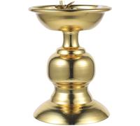 Kichvoe Lámpara de Aceite Vintage de Metal Ajustable Base de Pie Alto Lámpara Decorativa para Fiesta y Hogar Luz de Queroseno Artesanal Estilo Retro Decorativa