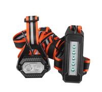 Kichvoe Lámpara de Pecho Batería 2200 Mah para Correr y Ciclismo Recargable USB Luz LED Multifunción Manos Libres, Resistente al Agua Correa Reflectante para Seguridad Nocturna