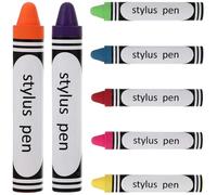 Kichvoe Lápices Capacitivos Táctiles 7 Piezas Multicolor para Teléfonos Inteligentes y Tablets, Lápiz Óptico Portátil de Silicona y Metal, Alta Sensibilidad para Dibujar y Escribir