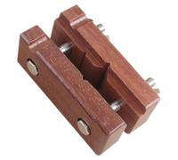 Kichvoe Lecho de Grabado de Sellos de Mesa, Abrazadera para Tallado de Madera, Madera y Acero Inoxidable, Marrón, para Fijar Tallas de Piedra y Sellos, para Principiantes y Artistas