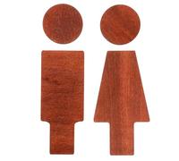 Kichvoe Letrero de Madera Rústico para Baño Masculino y Femenino, Señal de Identificación para Puertas de Aseo, Decoración de Pared Duradera para Hogar y Locales Públicos