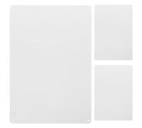 Kichvoe Letreros Metálicos en Blanco de Hierro Forma Única 3 Piezas Fáciles de Usar para Manualidades y Decoración en Dormitorio o Mesa
