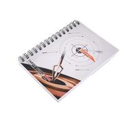 Kichvoe Libro de Puntuación de Tiro Portátil de Color Claro, Cuaderno de Puntuación Resistente E, Registro Profesional para Competencias y Prácticas de Tiro al Aire Libre, Accesorio