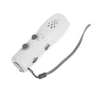 Kichvoe Linterna de Emergencia con Radio de Manivela, Luz LED Potente, Plástico Ligero y Alarma Sos para Situaciones de Emergencia y Actividades al Aire Libre