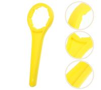 Kichvoe Llave para Tapa de Cubo Plástico 20-30l, Herramienta Ergonómica para Abrir Bidones, Removedor de Tapas de Barril Amarillo, Abridor Multifuncional para Cubos Industriales