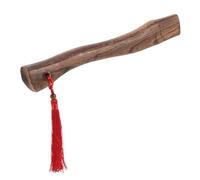 Kichvoe Mango de Madera de Fresno Carbonizado 26 Cm, Mango Resistente para Carpintería y Camping, Accesorio Reemplazo para Herramientas Manuales al Aire Libre