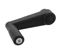 Kichvoe Manivela de Agujero Redondo de 12mm para Generador de Mano con Mango Resistente para Fresadora y Maquinaria de Torno Industrial