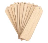 Kichvoe Marcadores de Libros Colgantes 10 sin Terminar de Madera Listos para Pintar para Manualidades y Ideales para Estudiantes y Amantes Lectura