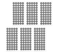 Kichvoe Marcadores de Reflexión Grosor 0,15 Mm para Escáner 3D Película Reflectante Pet Fácil Posicionamiento y 6 Hojas 50 Puntos para Escaneo